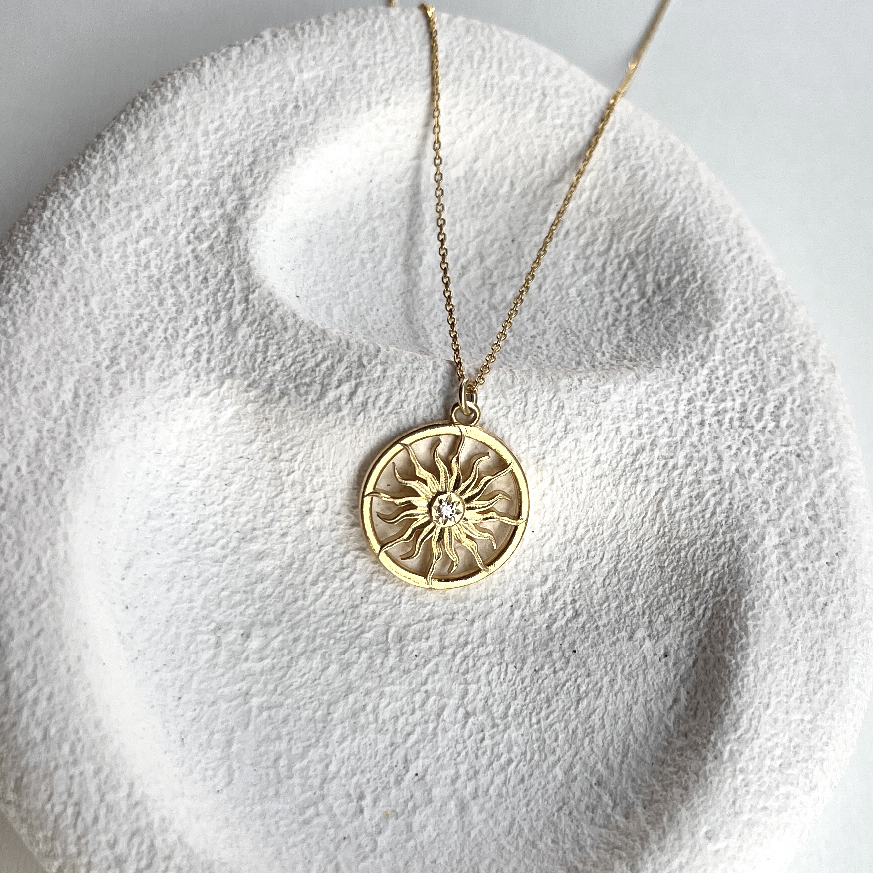 Silver Sun Necklace