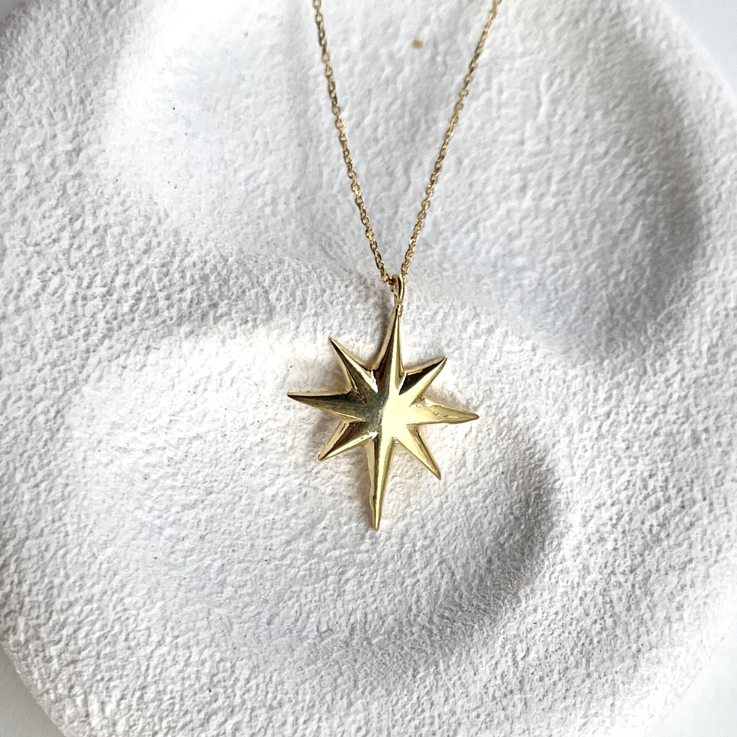 Silver Polar Star Necklace