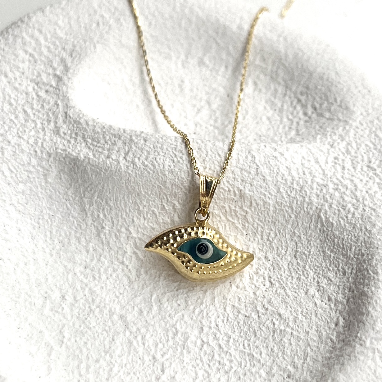 Silver Evil Eye Necklace