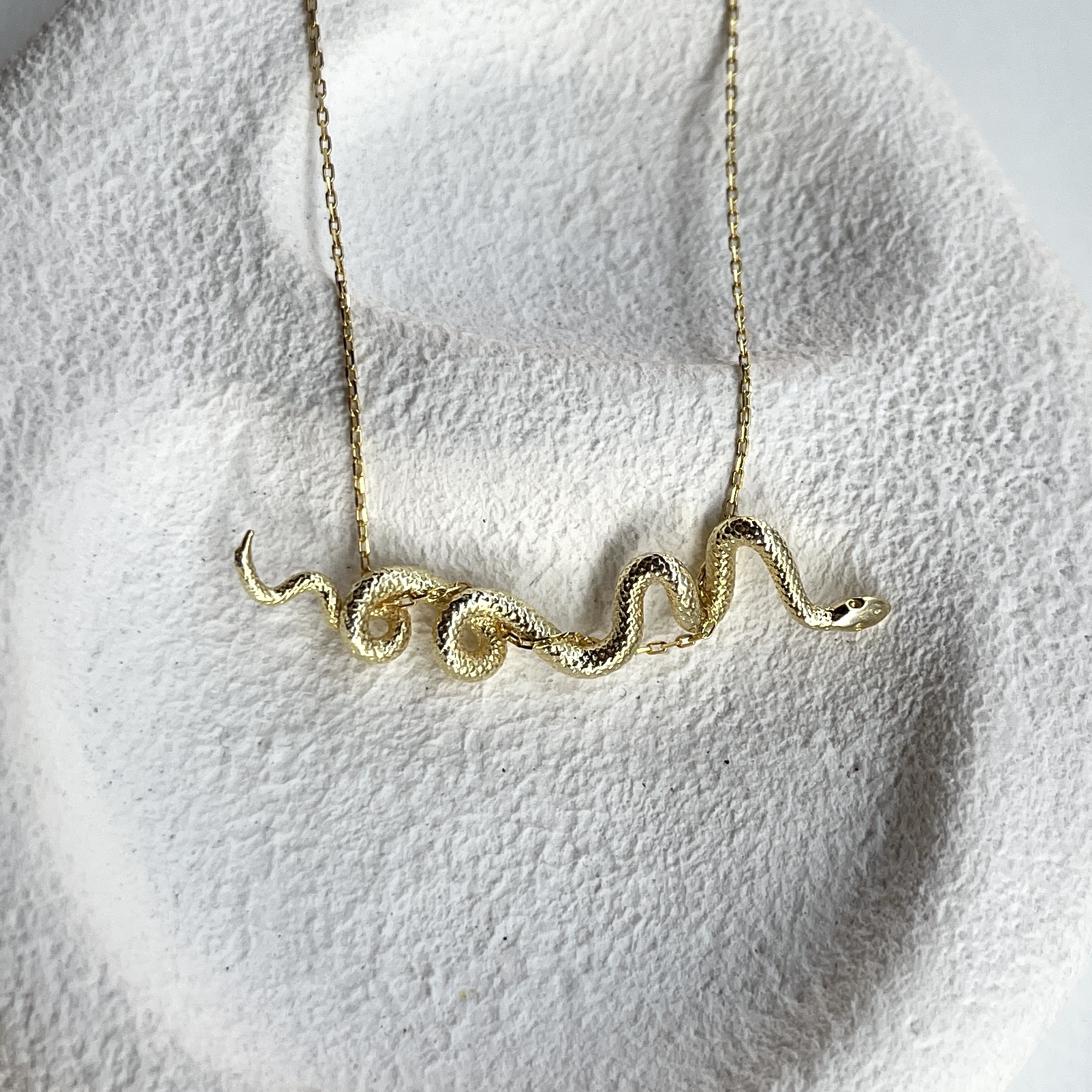 Silver Snake Necklace