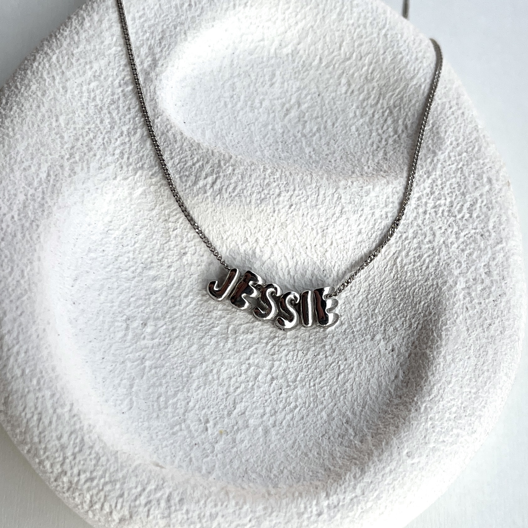 Silver Personalized Necklace