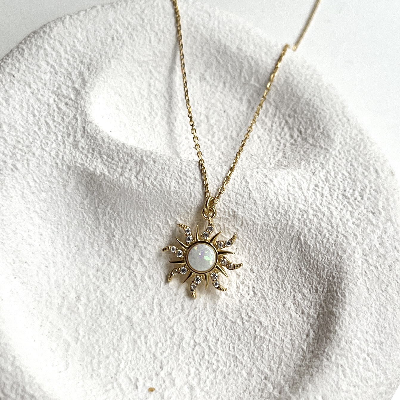 Silver Sun Necklace