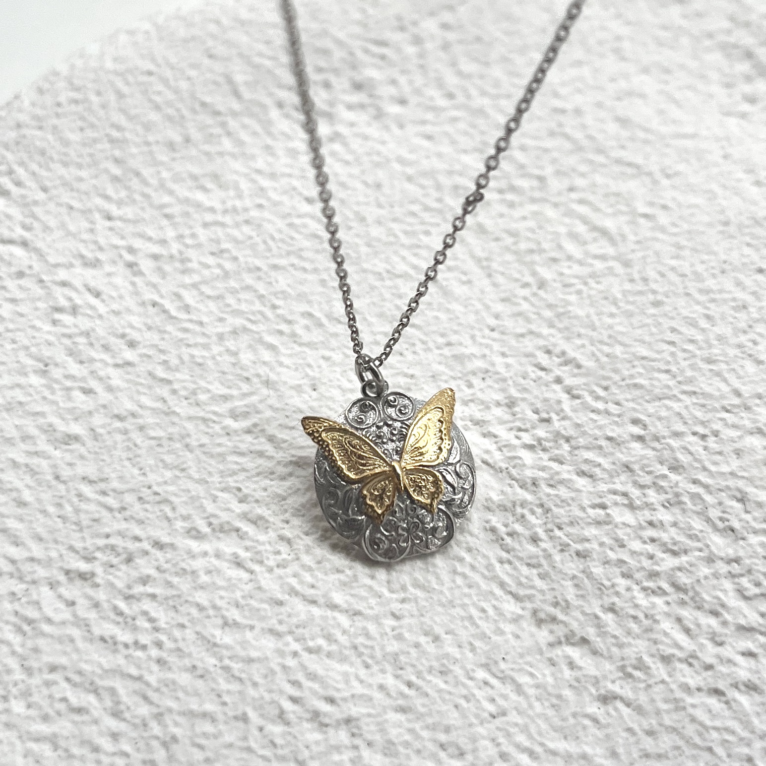 Silver Butterfly Necklace