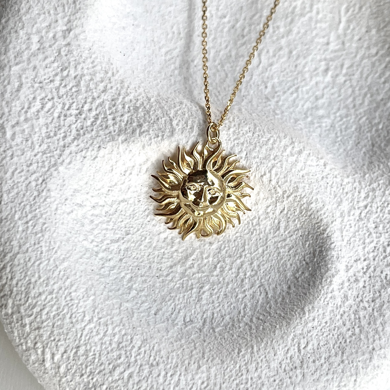 Silver Sun Necklace
