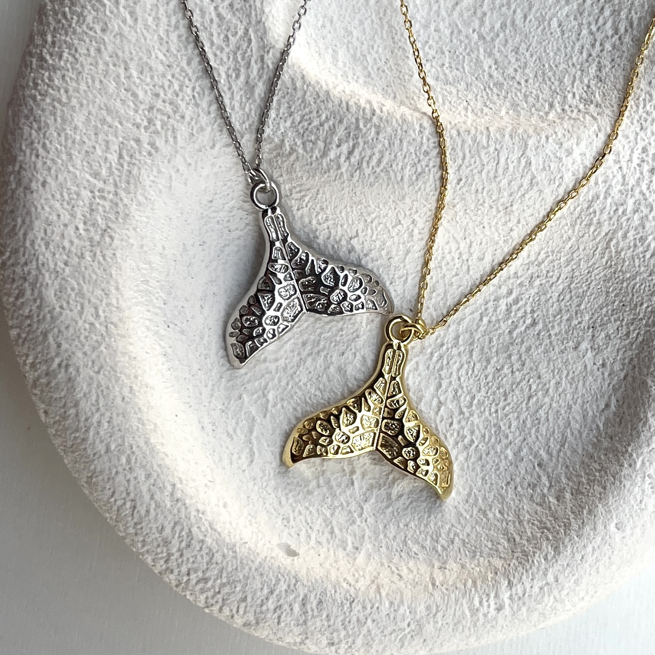 Silver Balina Kuyruk Necklace