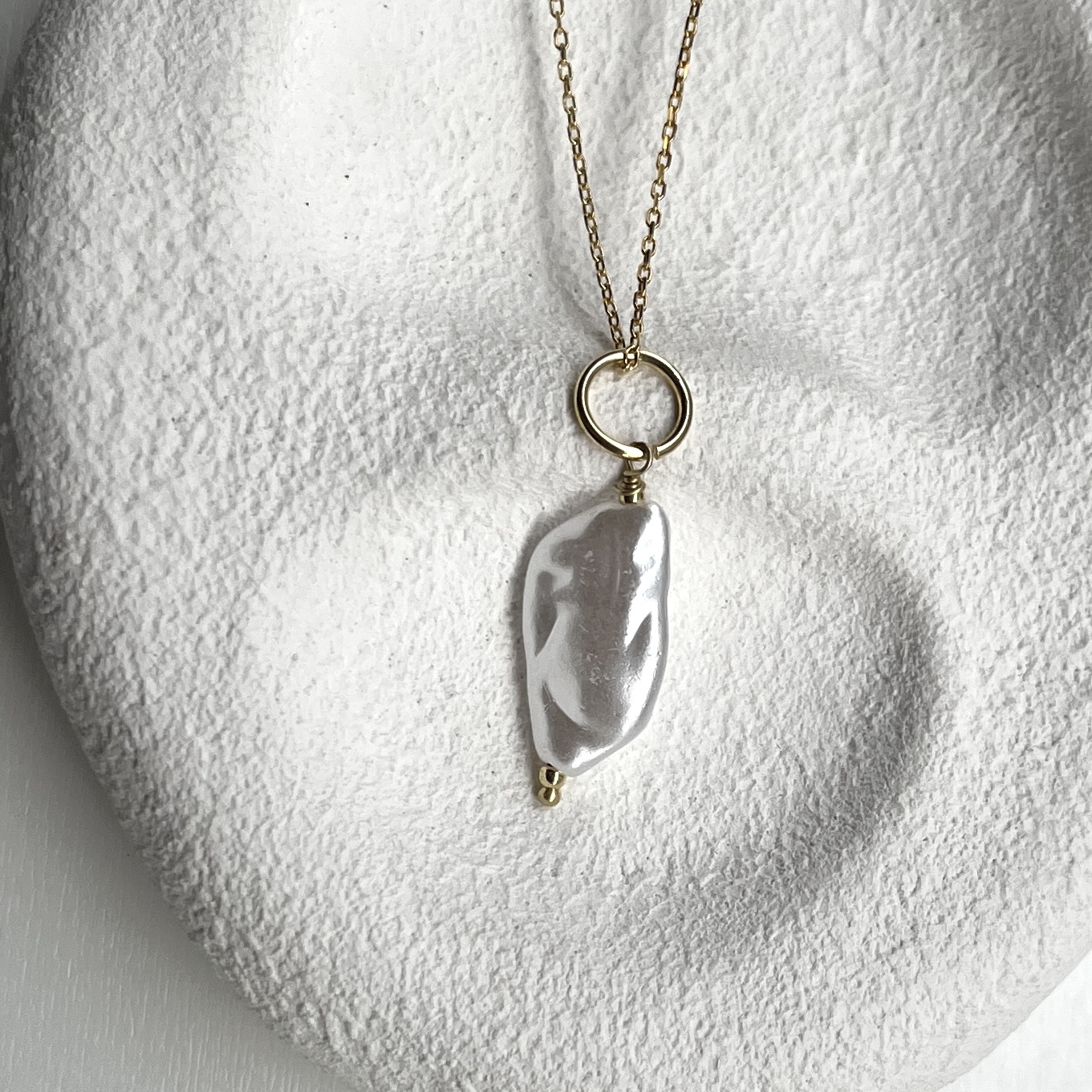 Silver Pearl Necklace