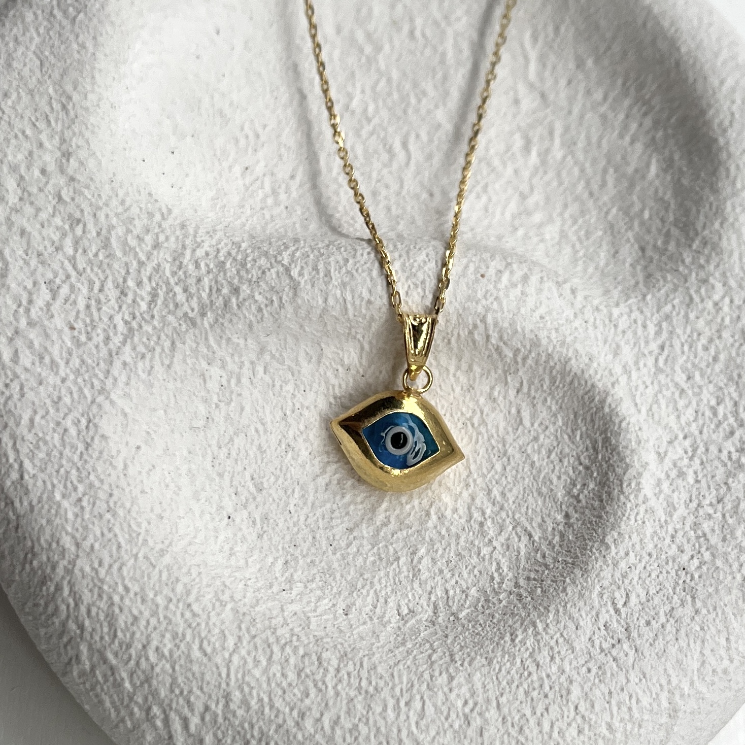 Silver Evil Eye Necklace
