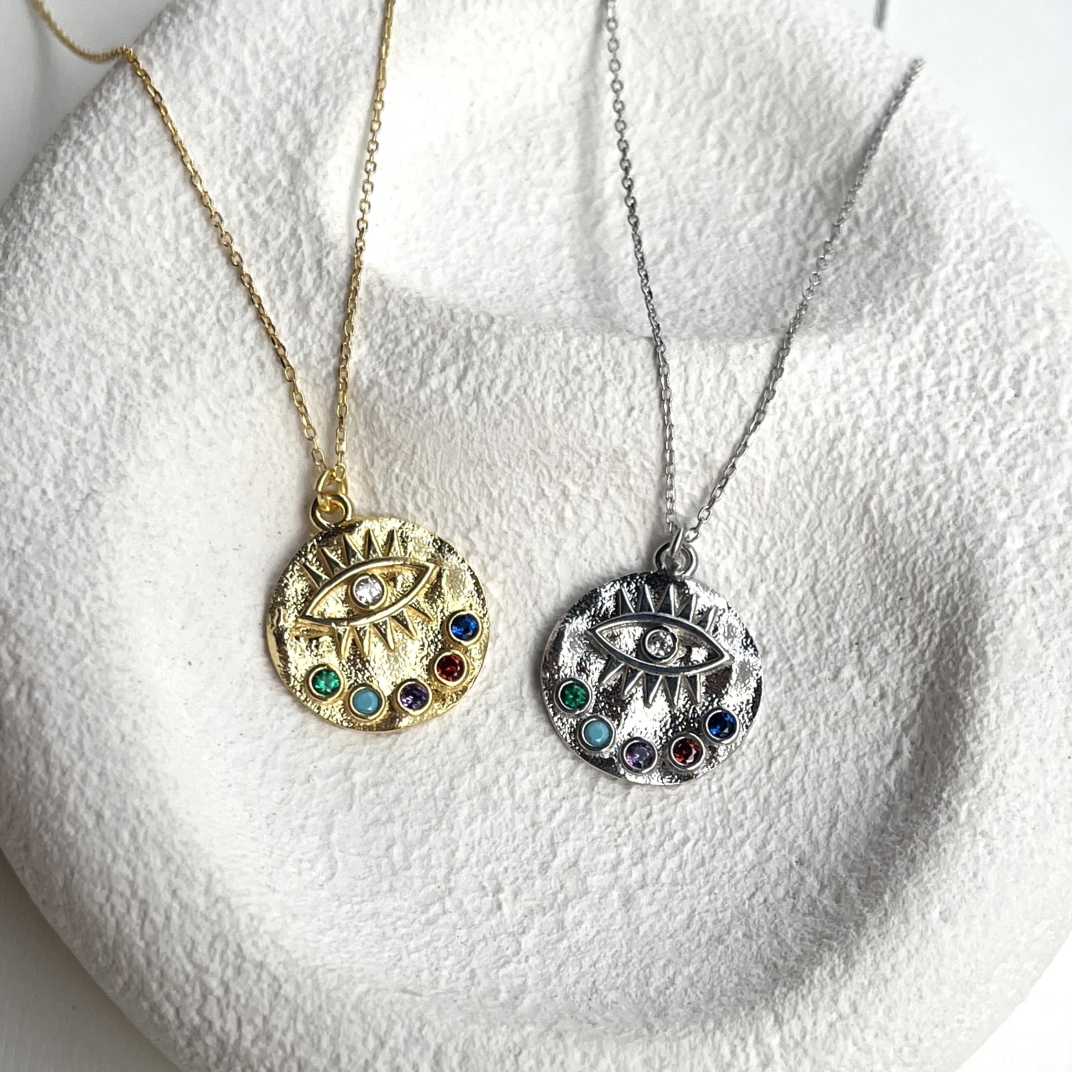 Silver Eye Necklace