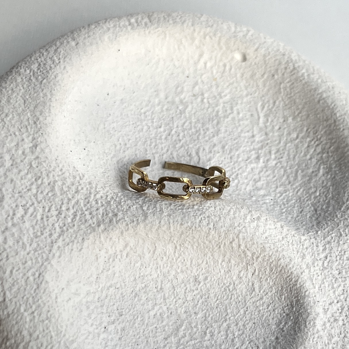 Silver Stone-set Ring
