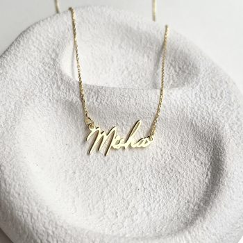 gümüş isimli kişiye özel toptan takı kolye