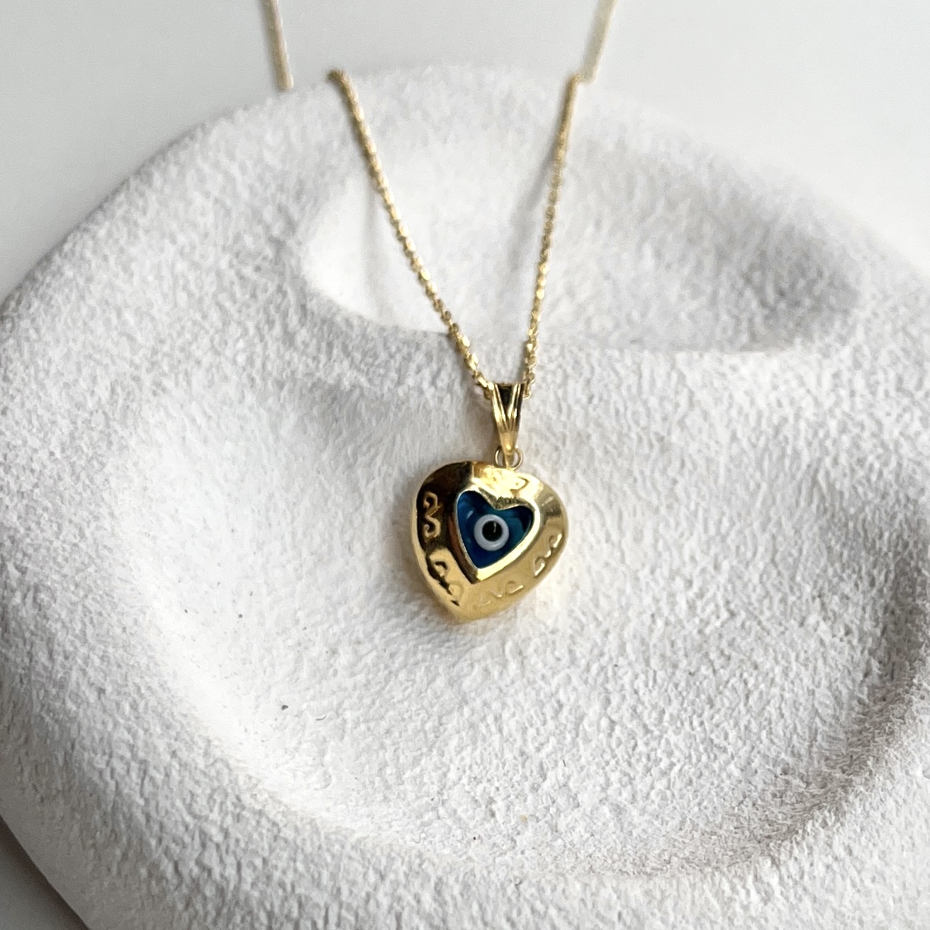 Silver Evil Eye Necklace