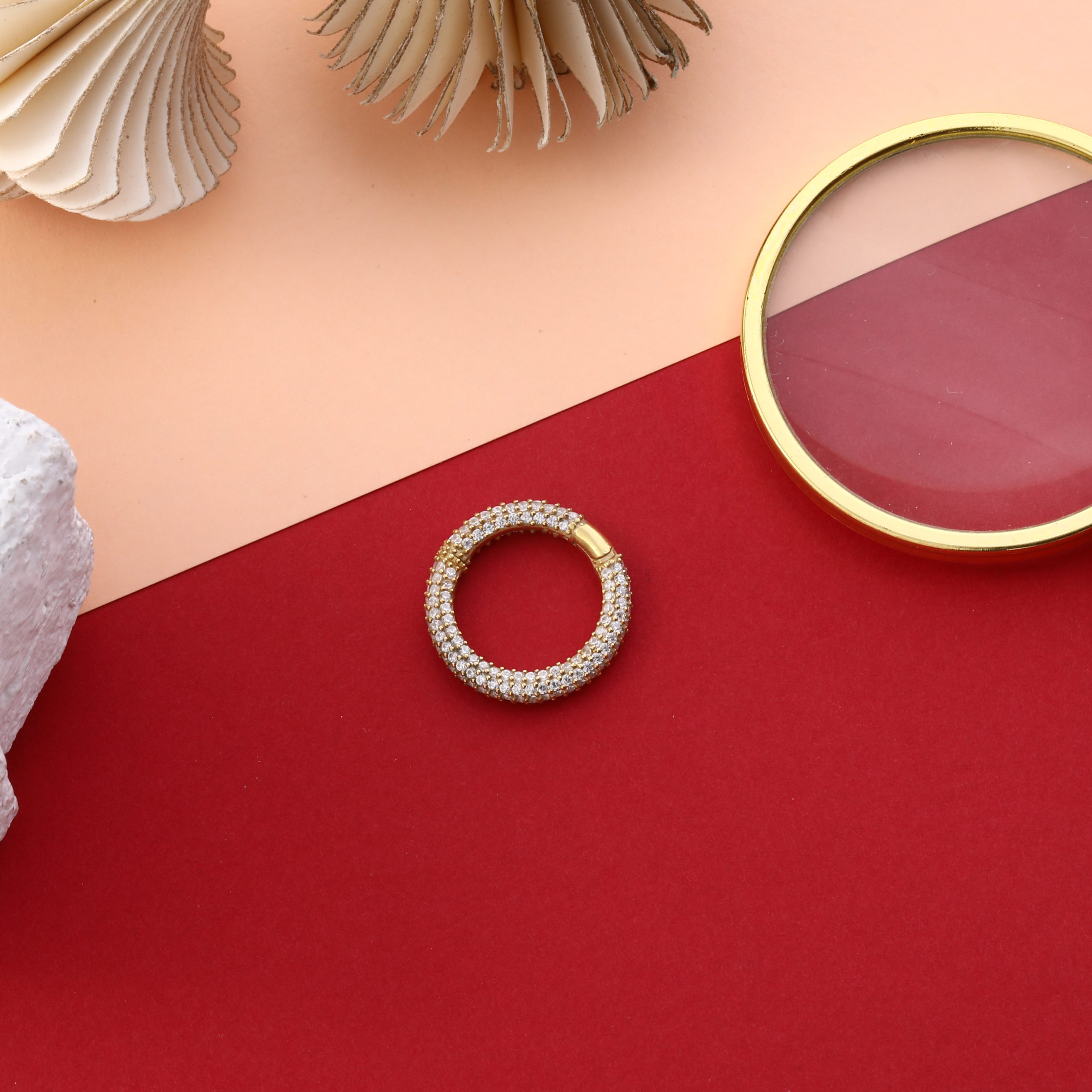 Silver Stone-set Kilit