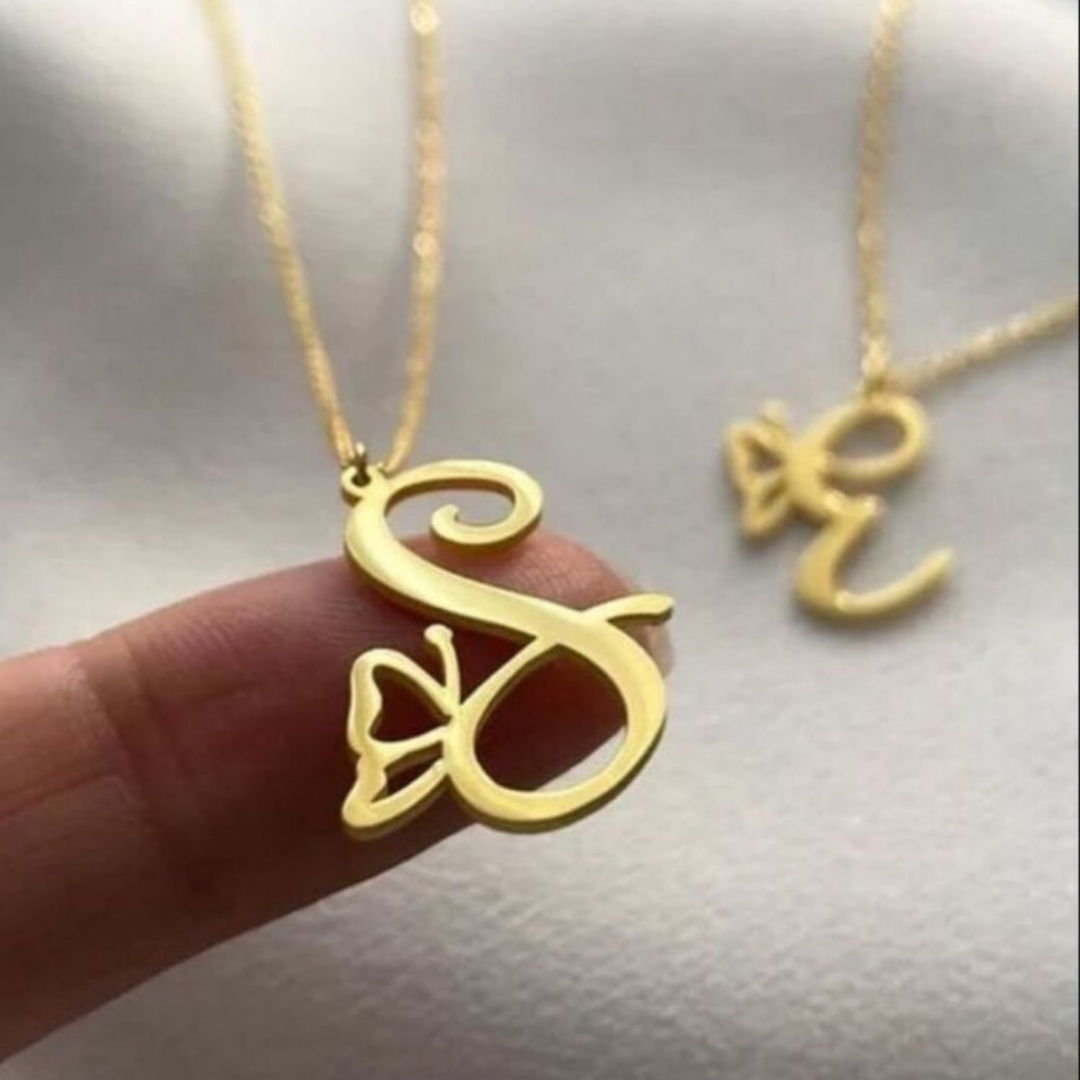 Silver Letter Necklace