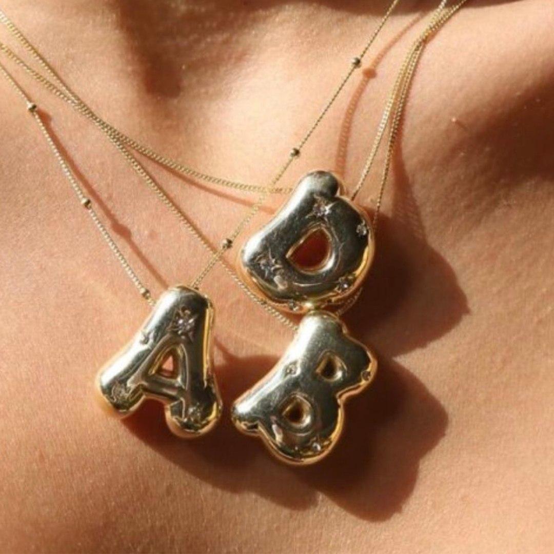 Silver Letter Necklace