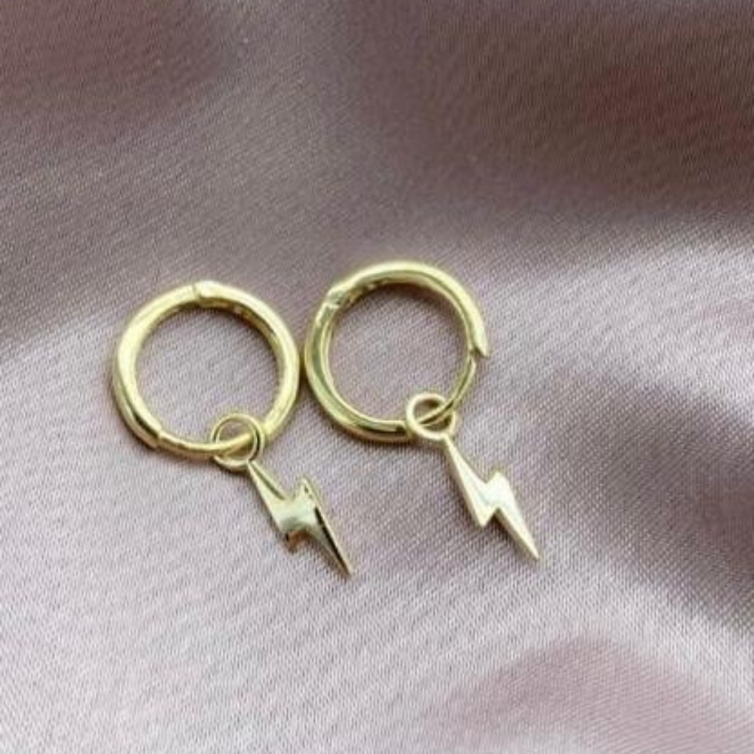 Silver Şimşek Earrings