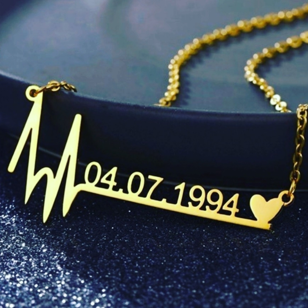 Silver Date Necklace