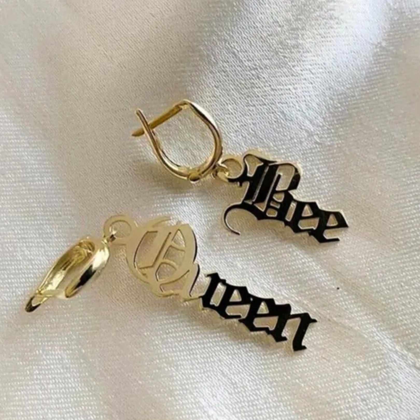 Silver Personalized Earrings