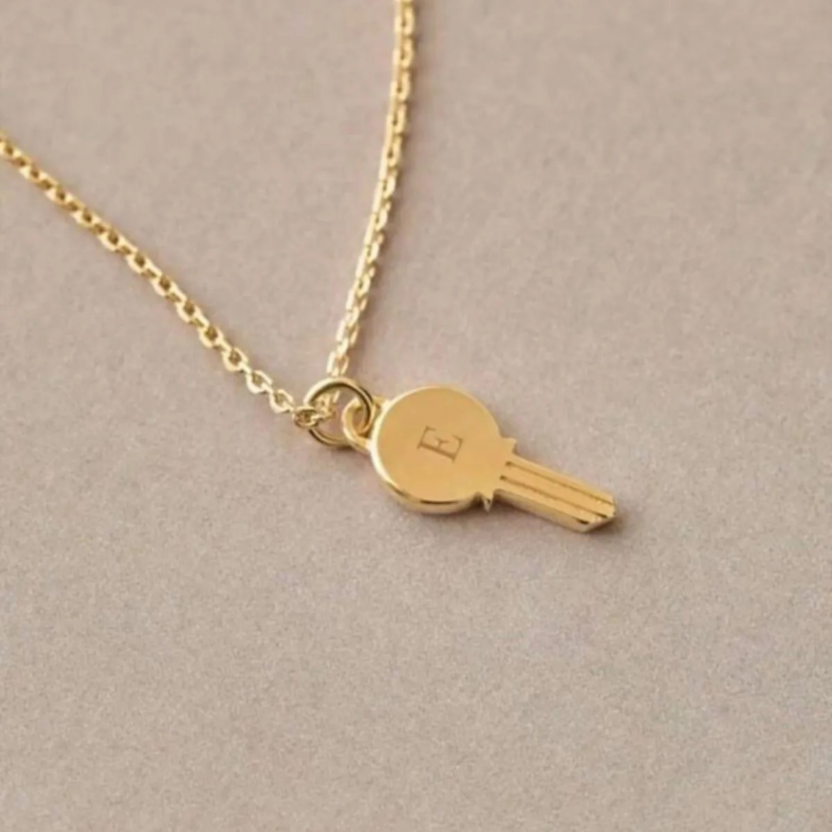 Initial Anahtar Necklace