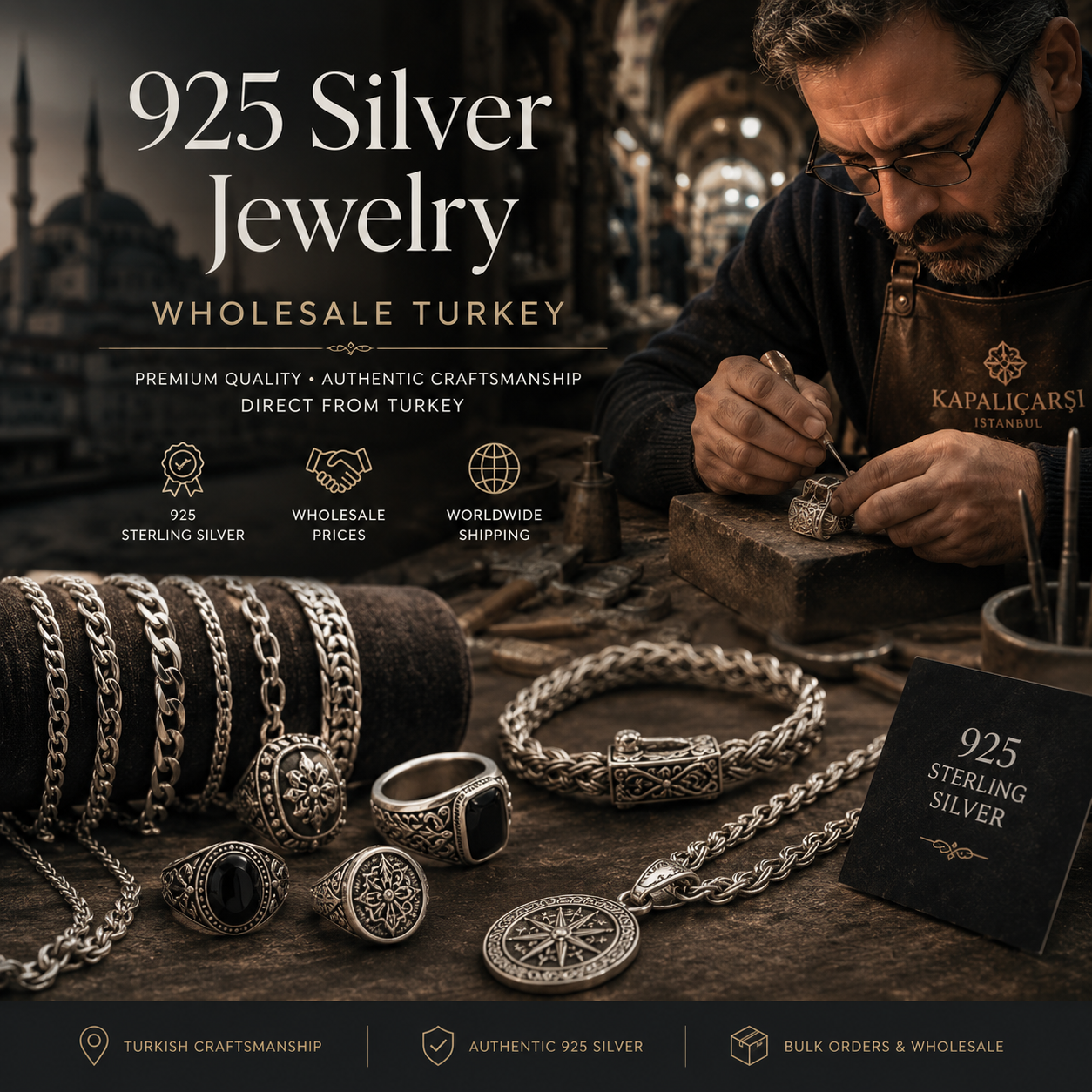 925 Silver Jewelry Wholesale Turkey